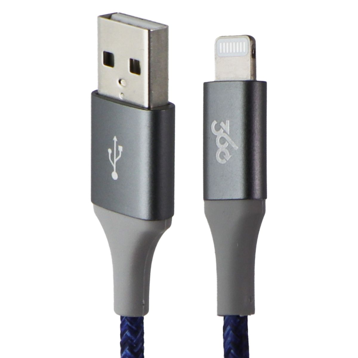 360 Electrical - Habitat (4-Ft) Braided Kevlar USB to Lightning 8-Pin Cable BLUE Cell Phone - Cables & Adapters 360 Electrical - Simple Cell Bulk Wholesale Pricing - USA Seller