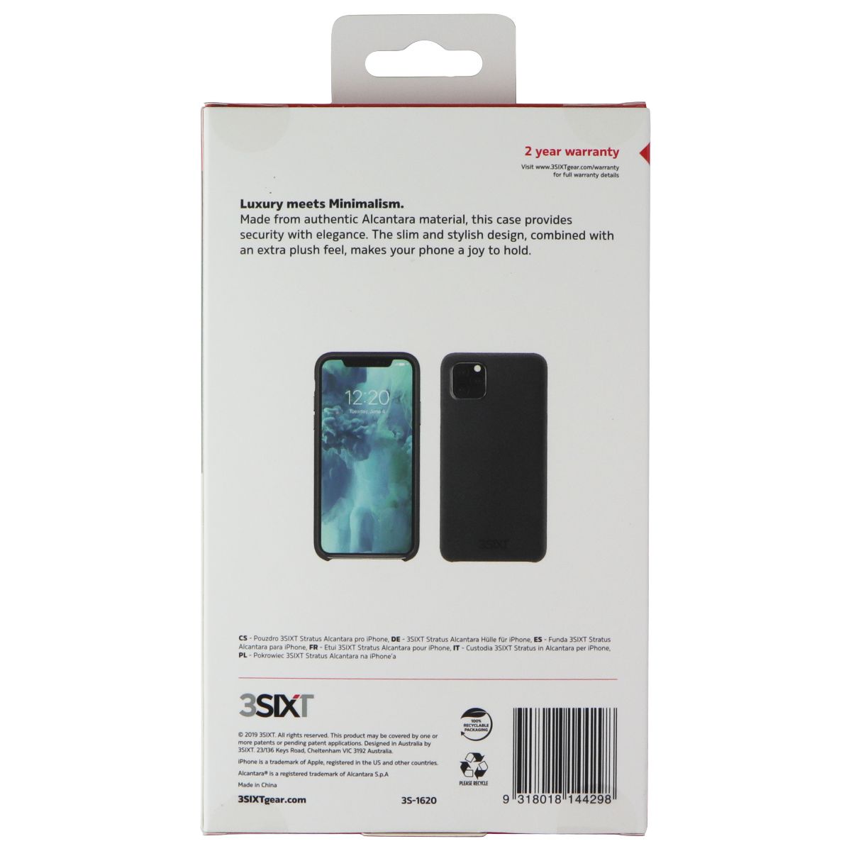 3SIXT Stratus Series Case for Apple iPhone 11 Pro Max - Black Cell Phone - Cases, Covers & Skins 3SIXT - Simple Cell Bulk Wholesale Pricing - USA Seller
