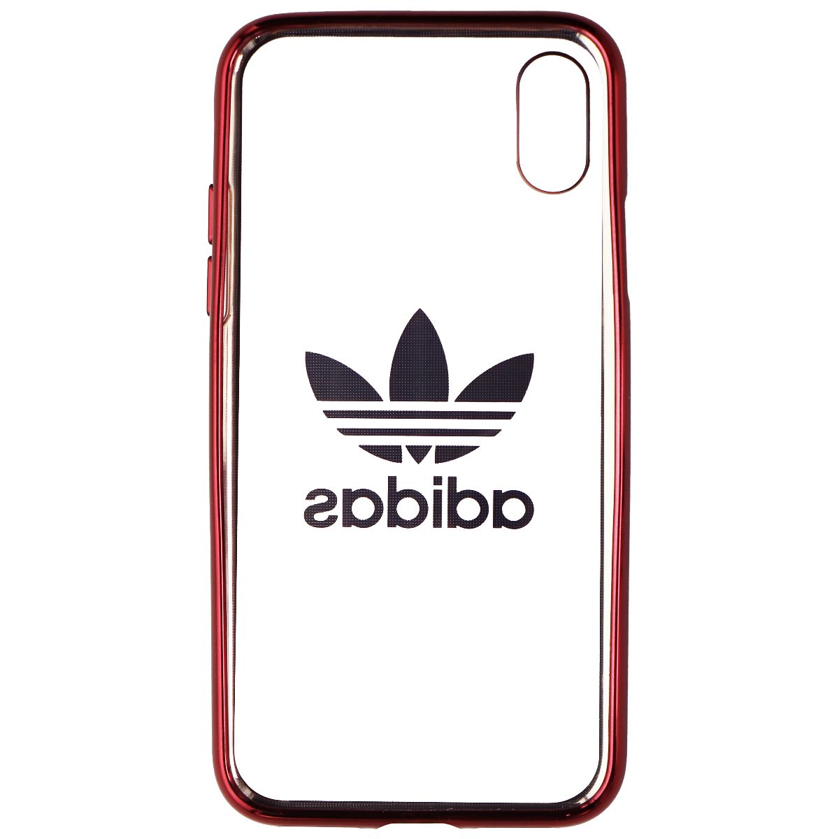 Adidas Flexible Clear Case for Apple iPhone Xs and X - Clear/Red/Adidas Logo Cell Phone - Cases, Covers & Skins Adidas - Simple Cell Bulk Wholesale Pricing - USA Seller
