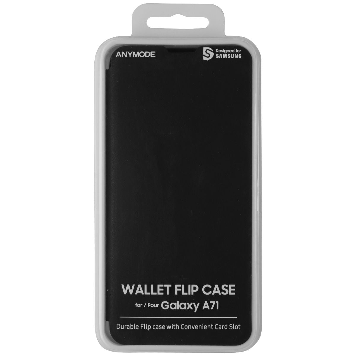 AnyMode Wallet Flip Case for Samsung Galaxy A71 - Black Cell Phone - Cases, Covers & Skins AnyMode - Simple Cell Bulk Wholesale Pricing - USA Seller