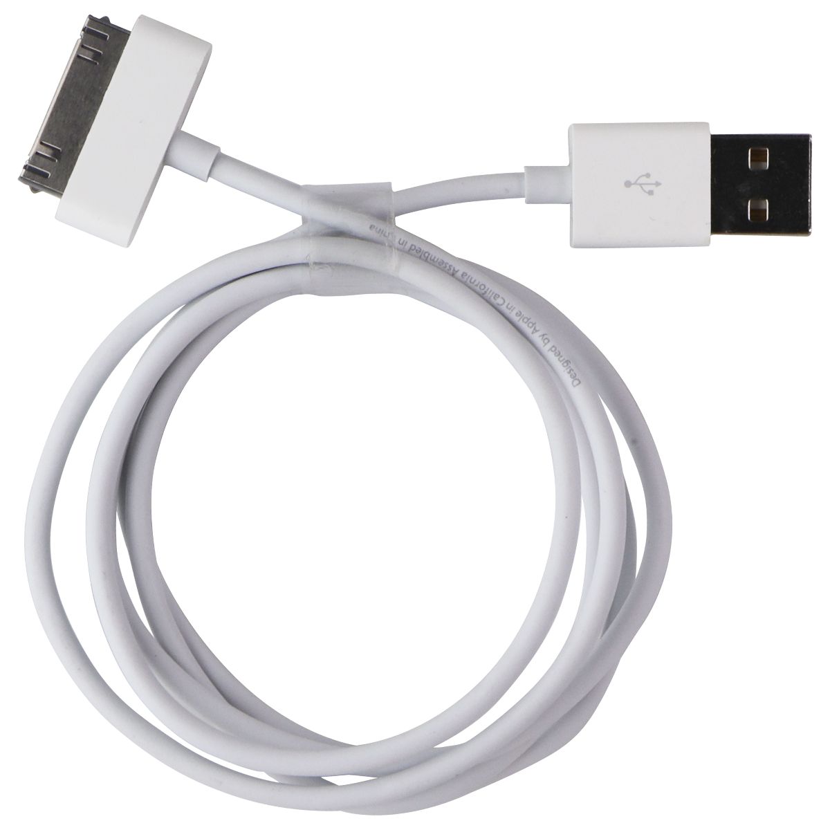 Apple (3.3 Foot) 30-Pin to USB Charge/Sync Cable for Older Gen iPod/iPad/iPhone Cell Phone - Cables & Adapters Apple - Simple Cell Bulk Wholesale Pricing - USA Seller