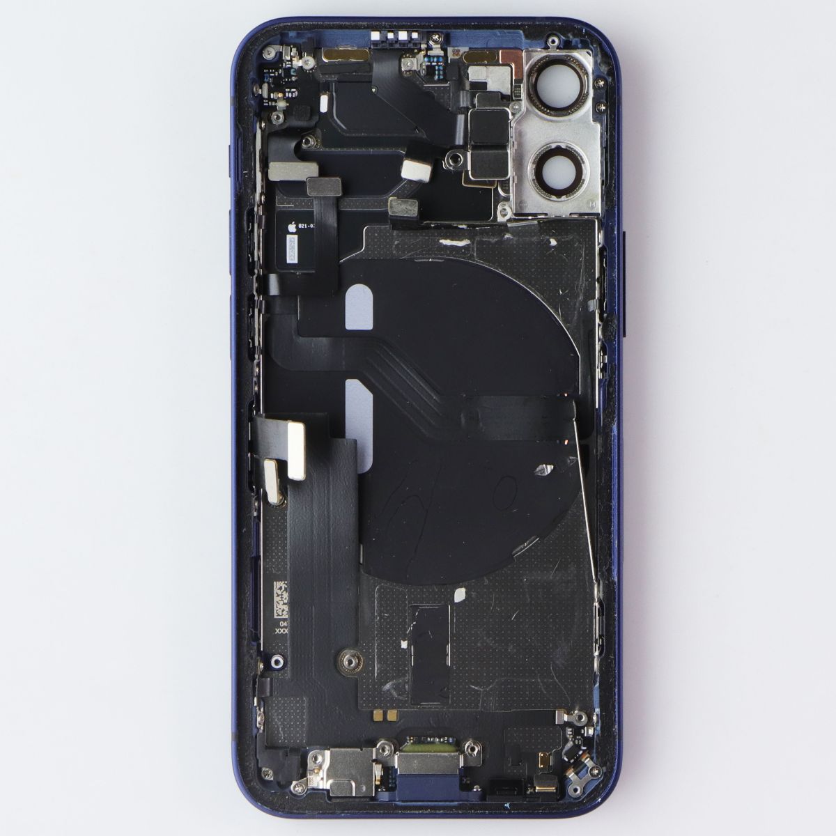 Repair Part - Back Glass with Frame for Apple iPhone 12 Mini - Blue with Logo Cell Phone - Replacement Parts & Tools Apple - Simple Cell Bulk Wholesale Pricing - USA Seller