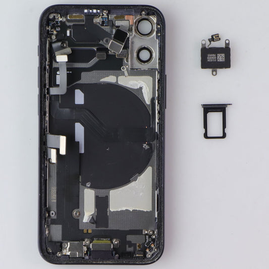 Repair Part OEM Pull Frame with Small Parts for Apple iPhone 12 Mini - Black Cell Phone - Replacement Parts & Tools Apple - Simple Cell Bulk Wholesale Pricing - USA Seller