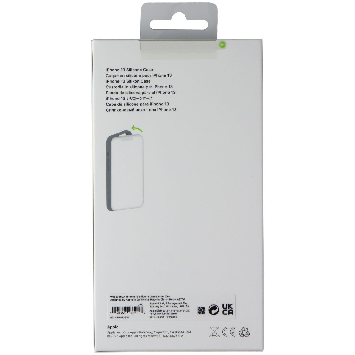 Apple Silicone Case for MagSafe for Apple iPhone 13 - Lemon Zest Cell Phone - Cases, Covers & Skins Apple - Simple Cell Bulk Wholesale Pricing - USA Seller
