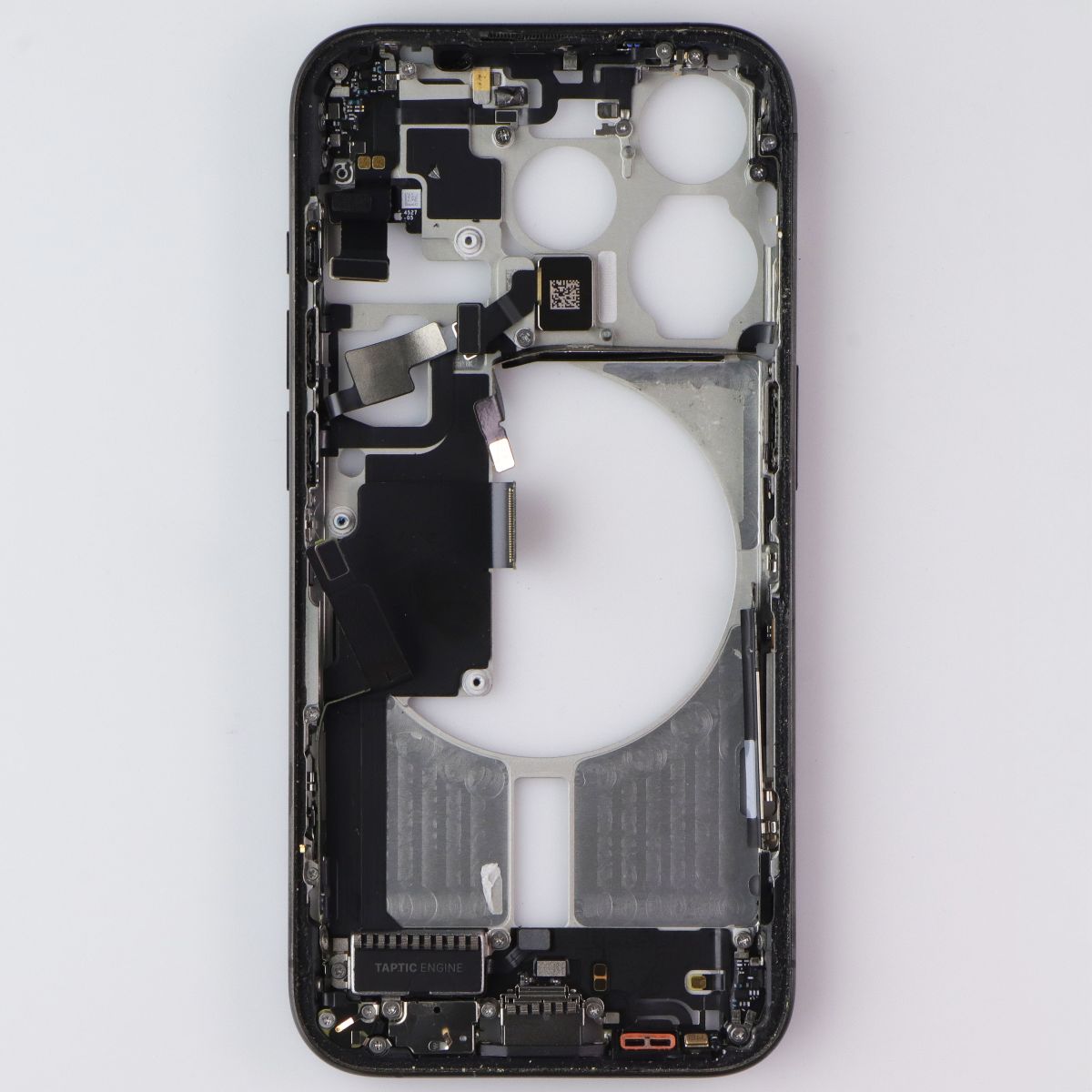 Repair Part - OEM Pull Housing Frame from Apple iPhone 15 Pro - Black Titanium Cell Phone - Replacement Parts & Tools Apple - Simple Cell Bulk Wholesale Pricing - USA Seller