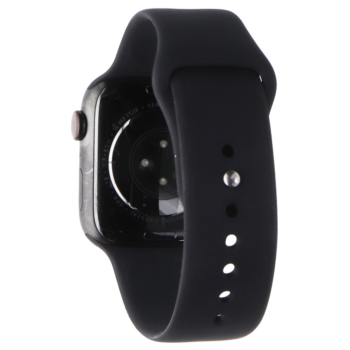 Apple Watch Series 7 (A2478) (GPS+LTE) 45mm -Space BLK Titanium/Black Sport Band Smart Watches Apple - Simple Cell Bulk Wholesale Pricing - USA Seller