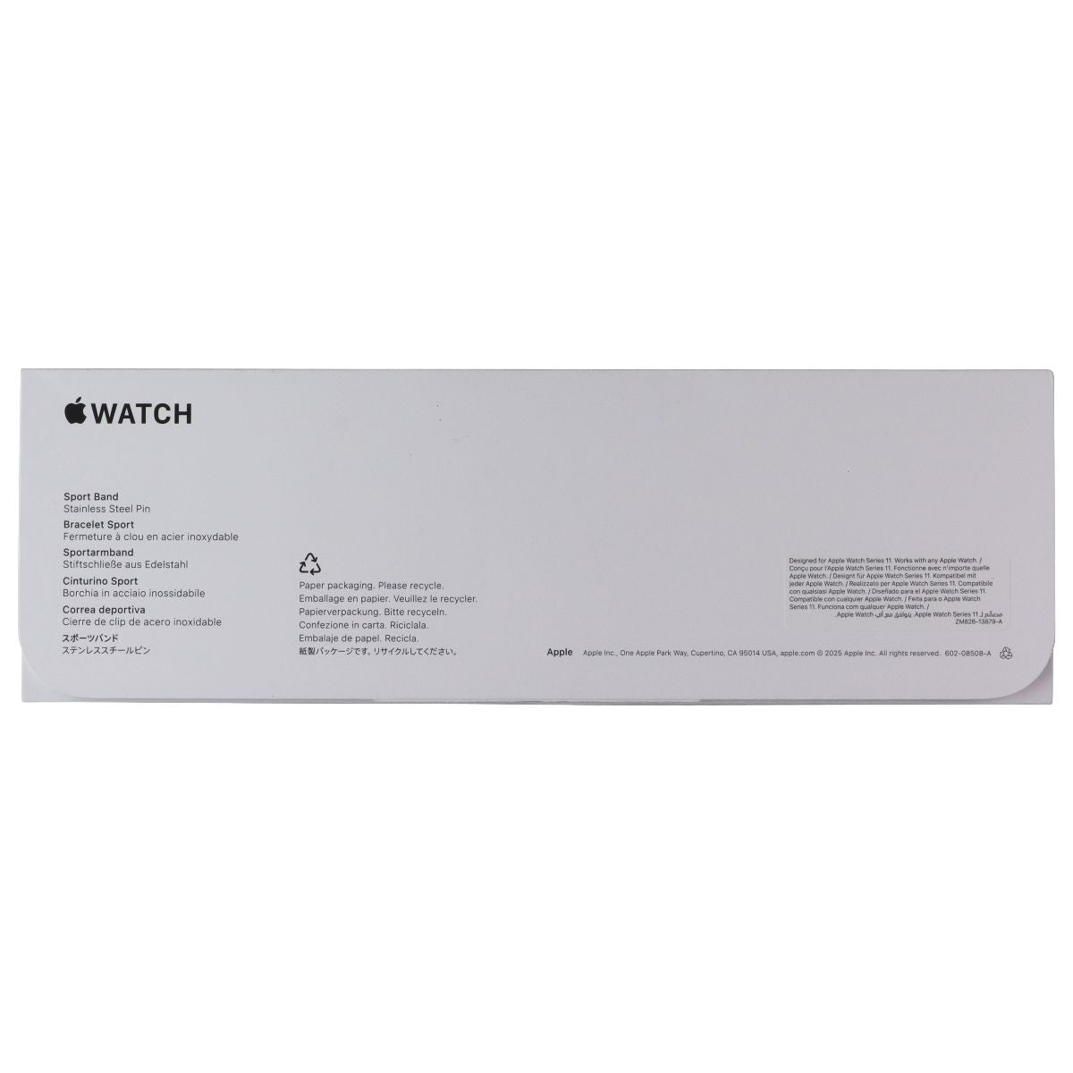 Apple Official Sport Band for Apple Watch Series 1-11 (42mm) - Purple Fog - S/M