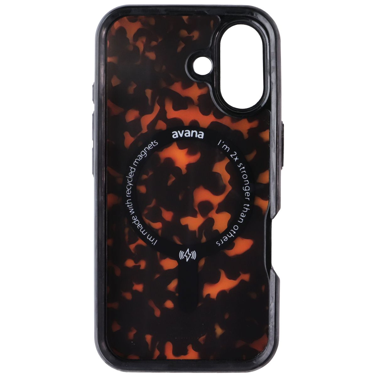 Avana Tortoise Shell Case for MagSafe for Apple iPhone 16 - Tortoise Brown/Black