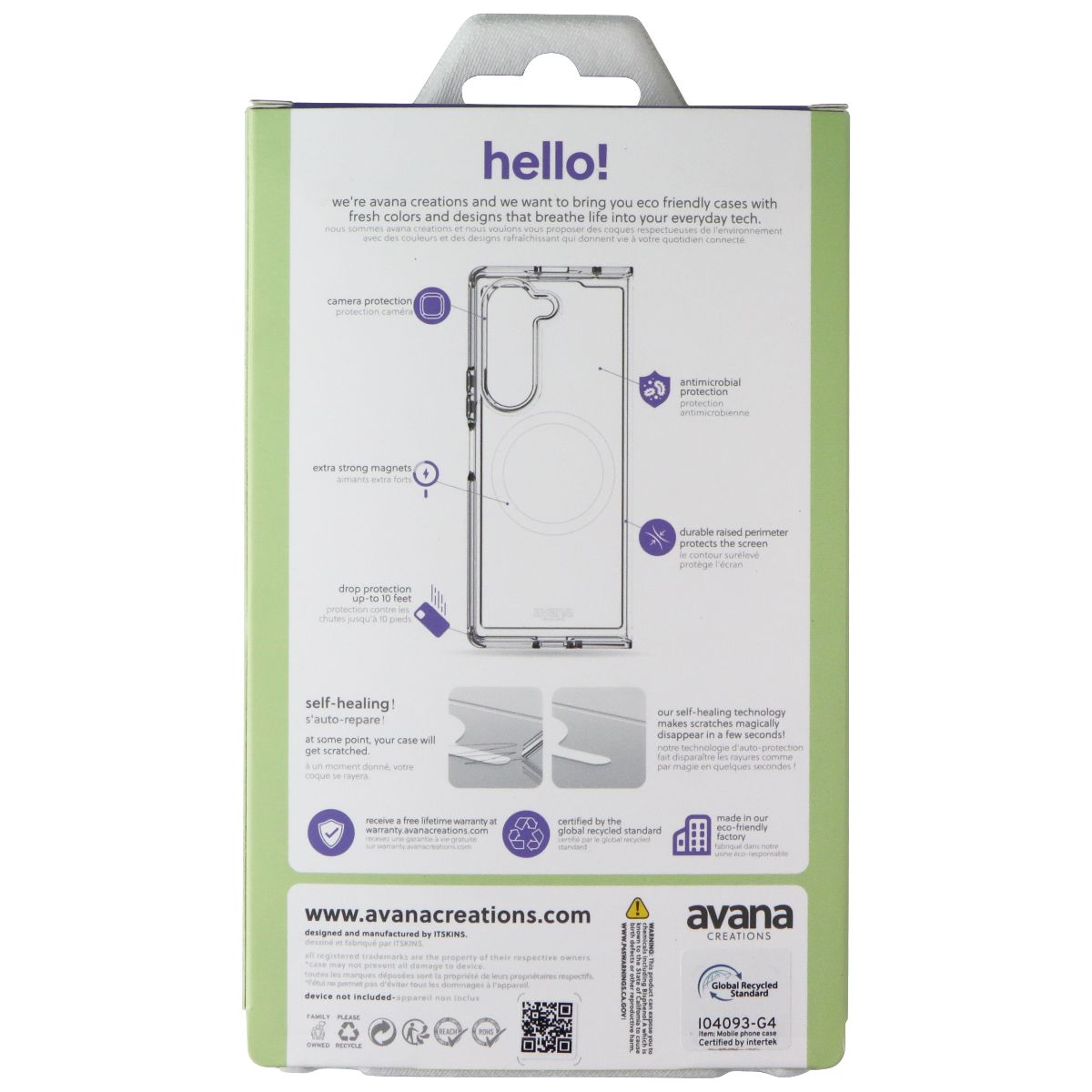 Avana Ice Clear Series Magnetic Case for Samsung Galaxy Z Fold6 - Clear Cell Phone - Cases, Covers & Skins Avana - Simple Cell Bulk Wholesale Pricing - USA Seller