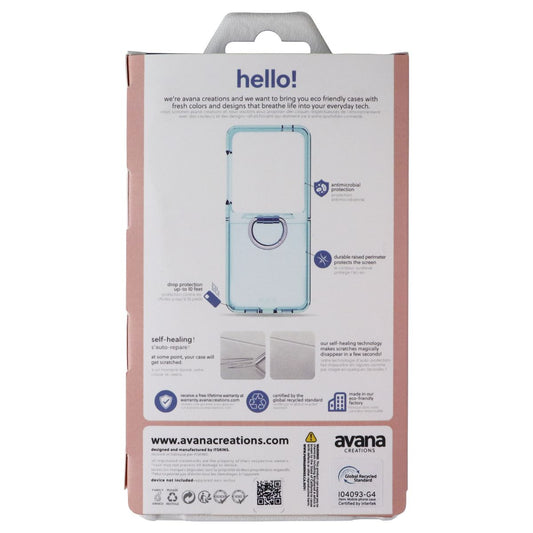 Avana Ice Sky Case with Ring for Samsung Galaxy Flip7 FE / Flip6 - Clear Blue Cell Phone - Cases, Covers & Skins Avana - Simple Cell Bulk Wholesale Pricing - USA Seller