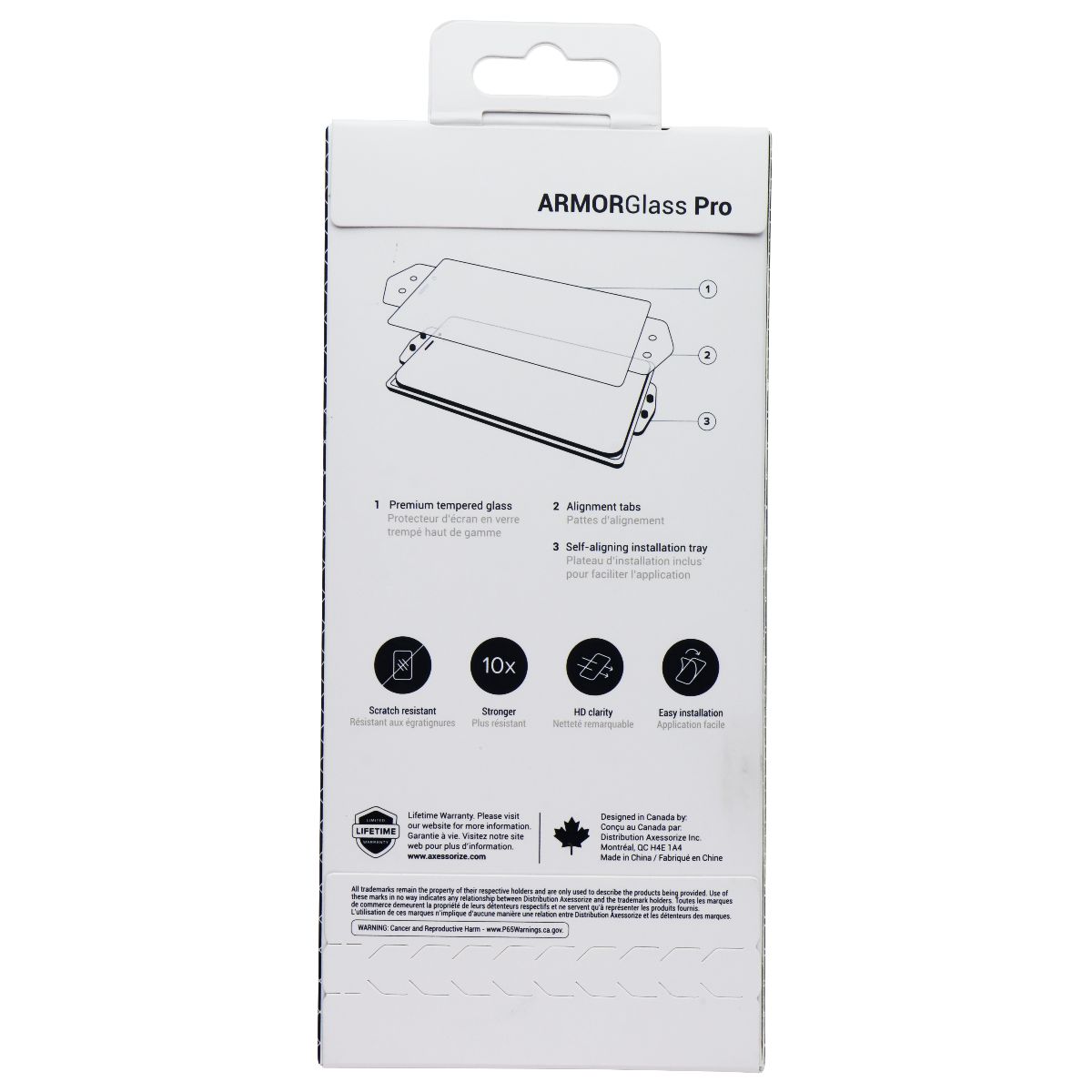 Axessorize ArmorGlass Pro Screen Protector for Samsung Galaxy S24 Cell Phone - Screen Protectors Axessorize - Simple Cell Bulk Wholesale Pricing - USA Seller