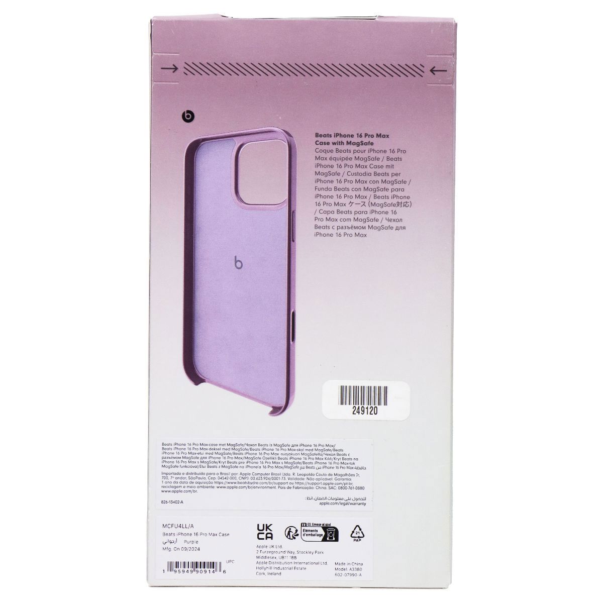 Beats Case for MagSafe for Apple iPhone 16 Pro Max - Sunset Purple Cell Phone - Cases, Covers & Skins Beats - Simple Cell Bulk Wholesale Pricing - USA Seller