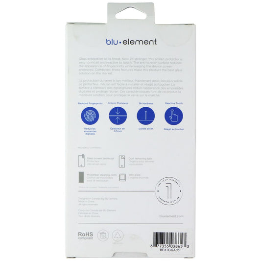 Blu Element 2X Stronger Tempered Glass Screen Protector for Samsung Galaxy A03s Cell Phone - Screen Protectors Blu Element - Simple Cell Bulk Wholesale Pricing - USA Seller