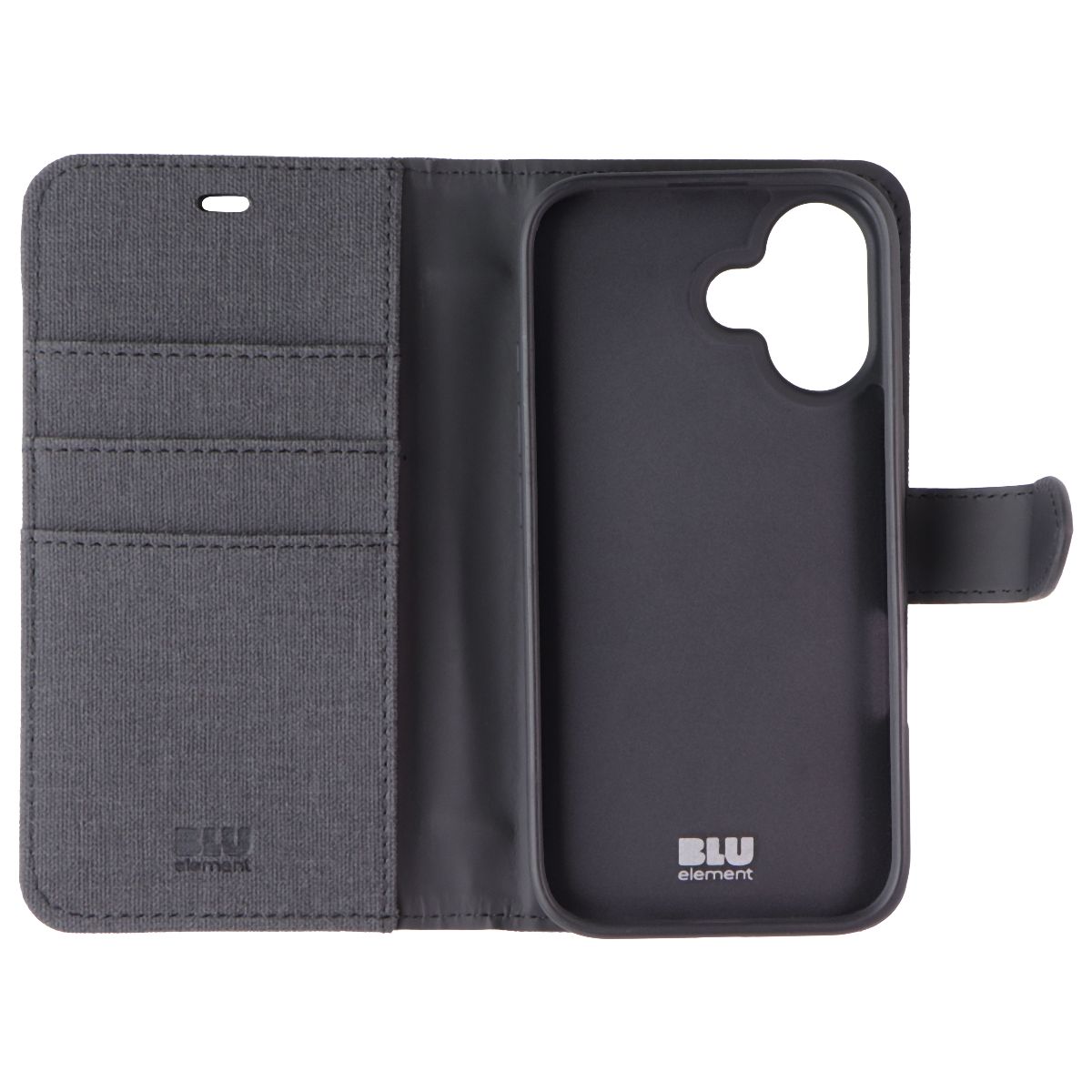 BLU Elements Folio 2-in-1 Series Case for MagSafe for Apple iPhone 16 - Black Cell Phone - Cases, Covers & Skins Blu Element - Simple Cell Bulk Wholesale Pricing - USA Seller