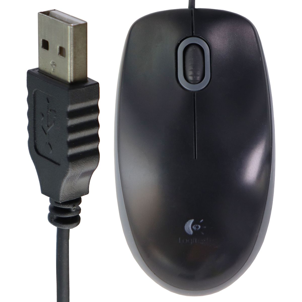 Logitech Wired USB Optical Mouse for Windows PC & More (M-U0026) - Black/Grey Keyboards/Mice - Mice, Trackballs & Touchpads Logitech - Simple Cell Bulk Wholesale Pricing - USA Seller