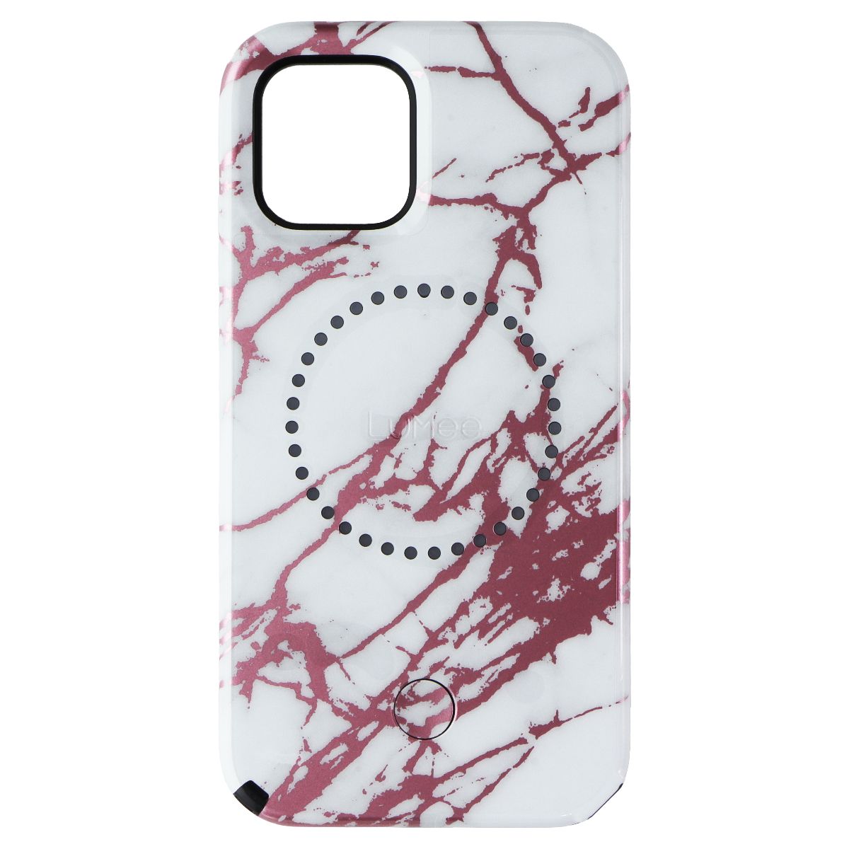 Case-Mate LuMee Halo Case for iPhone 12 Pro/iPhone 12 - Rose Gold White Marble Cell Phone - Cases, Covers & Skins Case-Mate - Simple Cell Bulk Wholesale Pricing - USA Seller