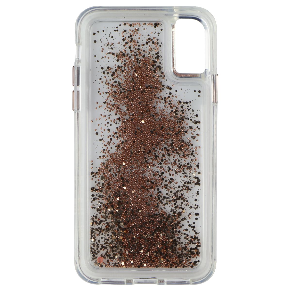 Case-Mate Waterfall Liquid Glitter Case for iPhone Xs and iPhone X - Clear/Gold Cell Phone - Cases, Covers & Skins Case-Mate - Simple Cell Bulk Wholesale Pricing - USA Seller