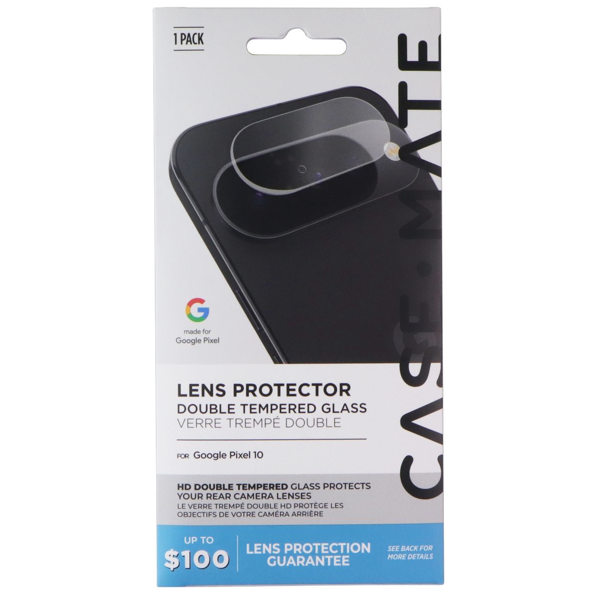 Case-Mate Double Tempered Glass Lens Protector for Google Pixel 10 Cell Phone - Screen Protectors Case-Mate - Simple Cell Bulk Wholesale Pricing - USA Seller