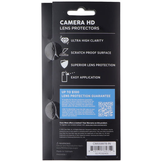 Case-Mate Camera HD Lens Protectors for Samsung Galaxy S26 - Black