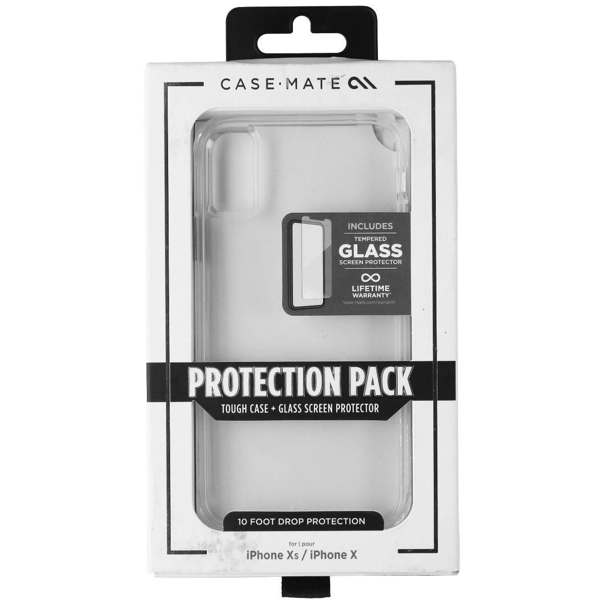 Case-Mate Protection Pack Case & Screen Protector for iPhone Xs / X - Clear Cell Phone - Cases, Covers & Skins Case-Mate - Simple Cell Bulk Wholesale Pricing - USA Seller