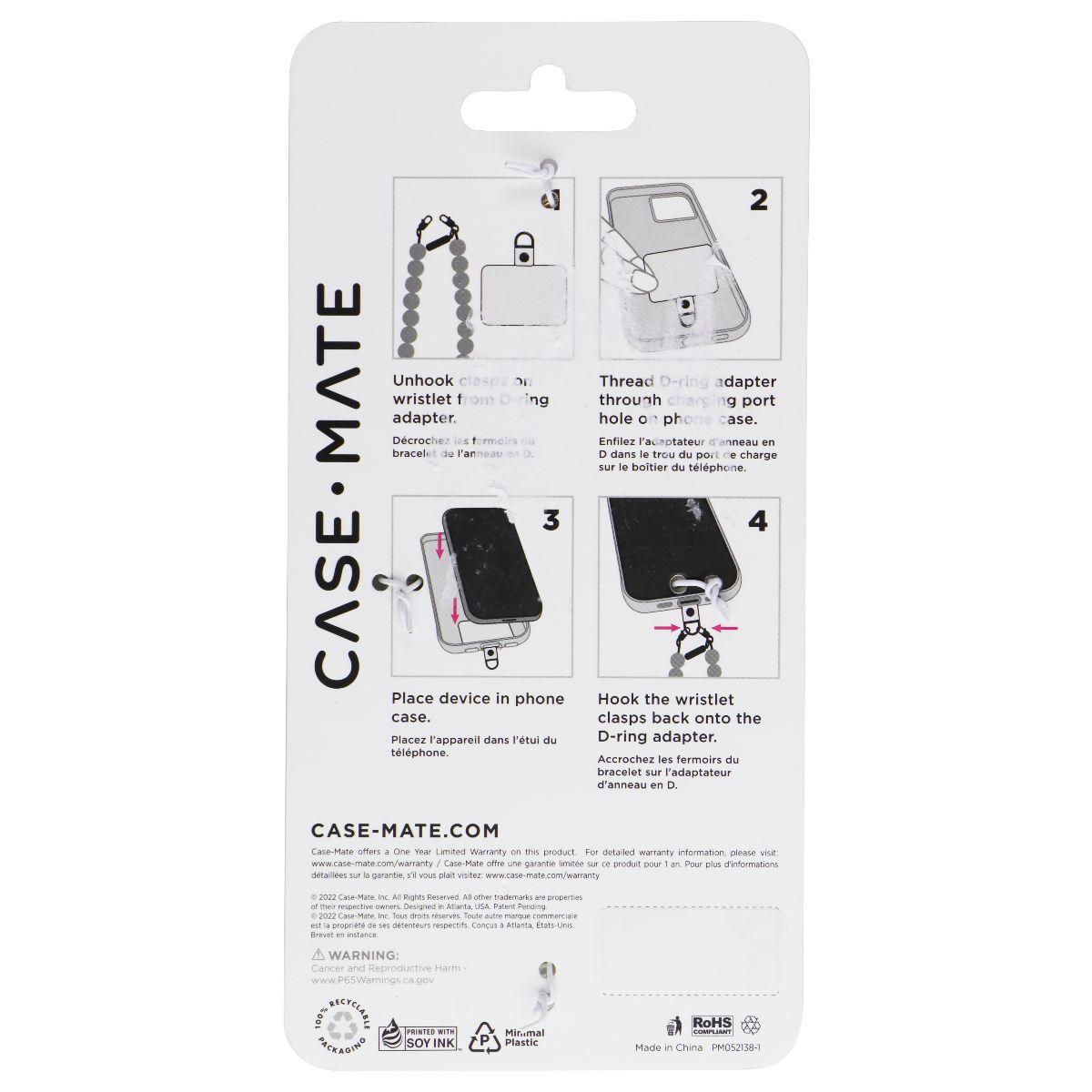 Case-Mate Detachable Beaded Phone Wristlet for Smartphone Cases - Sugar Rush Cell Phone - Straps & Charms Case-Mate - Simple Cell Bulk Wholesale Pricing - USA Seller