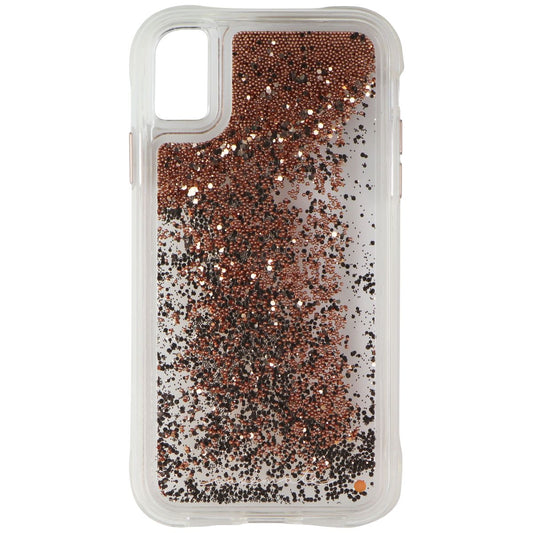 Case-Mate Waterfall Series Liquid Glitter Case for Apple iPhone XR - Gold Cell Phone - Cases, Covers & Skins Case-Mate - Simple Cell Bulk Wholesale Pricing - USA Seller