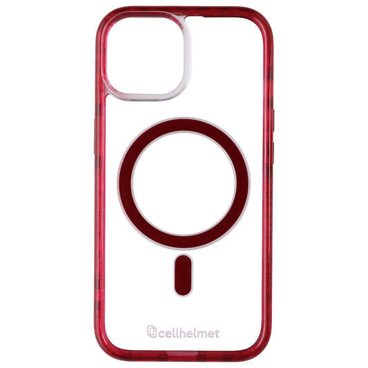 CellHelmet Magnitude MagSafe Case for Apple iPhone 15 - Clear/Red Cell Phone - Cases, Covers & Skins CellHelmet - Simple Cell Bulk Wholesale Pricing - USA Seller