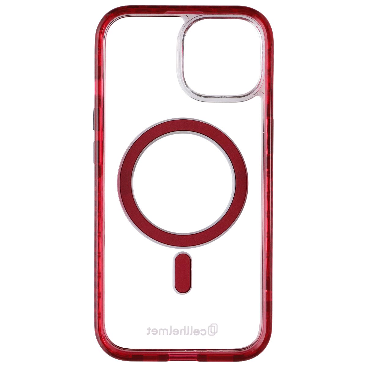 CellHelmet Magnitude MagSafe Case for Apple iPhone 15 - Clear/Red