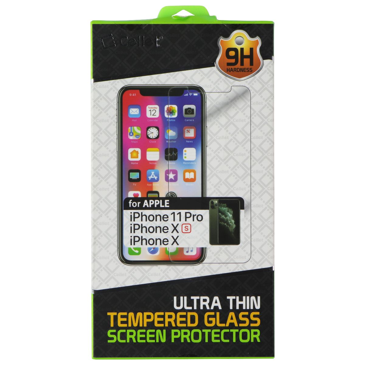 Cellet Tempered Glass Screen Protector for Apple iPhone 11 Pro/Xs/X Cell Phone - Screen Protectors Cellet - Simple Cell Bulk Wholesale Pricing - USA Seller