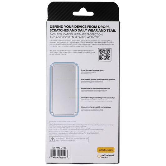 CellHelmet Tempered Glass Screen Protector for Apple iPhone 18/17/16 Pro Cell Phone - Screen Protectors CellHelmet - Simple Cell Bulk Wholesale Pricing - USA Seller