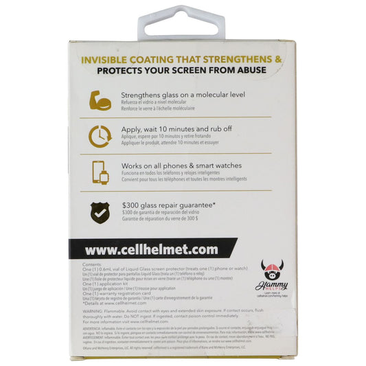 CellHelmet Liquid Glass 300 Screen Protection for Smartphones & Watches Cell Phone - Screen Protectors CellHelmet - Simple Cell Bulk Wholesale Pricing - USA Seller