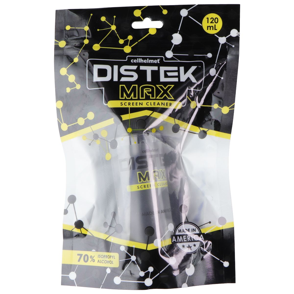 CellHelmet DisTek Max Screen Cleaner (120ML) Bottle & Cloth Cell Phone - Other Accessories CellHelmet - Simple Cell Bulk Wholesale Pricing - USA Seller