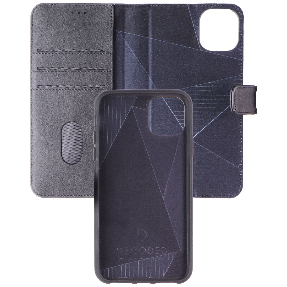 Decoded Detachable Wallet Case for Apple iPhone 11 Pro Max - Black Cell Phone - Cases, Covers & Skins Decoded - Simple Cell Bulk Wholesale Pricing - USA Seller