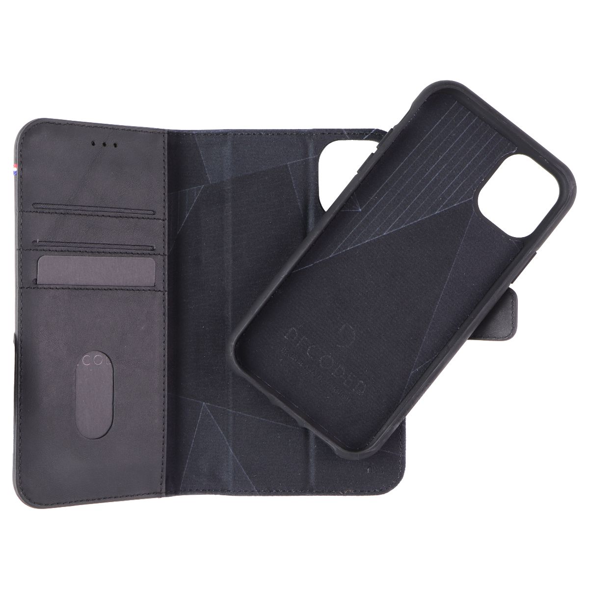 Decoded Detachable Wallet Case for Apple iPhone 11 - Black Cell Phone - Cases, Covers & Skins Decoded - Simple Cell Bulk Wholesale Pricing - USA Seller