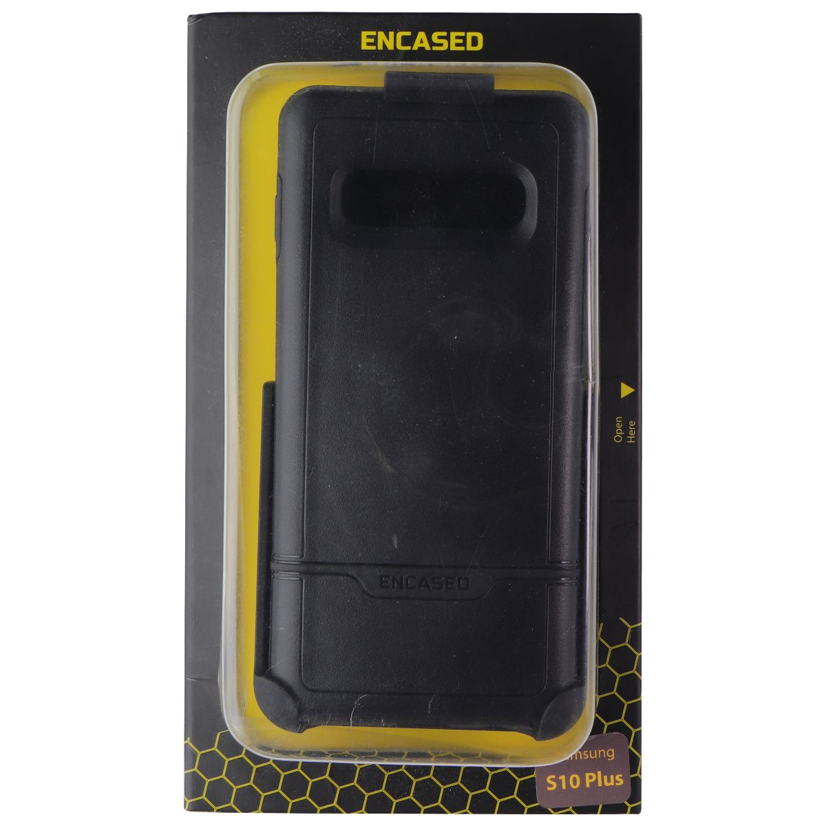 Encased Rebel Series Case and Holster for Samsung Galaxy (S10+) - Black Cell Phone - Cases, Covers & Skins Encased - Simple Cell Bulk Wholesale Pricing - USA Seller