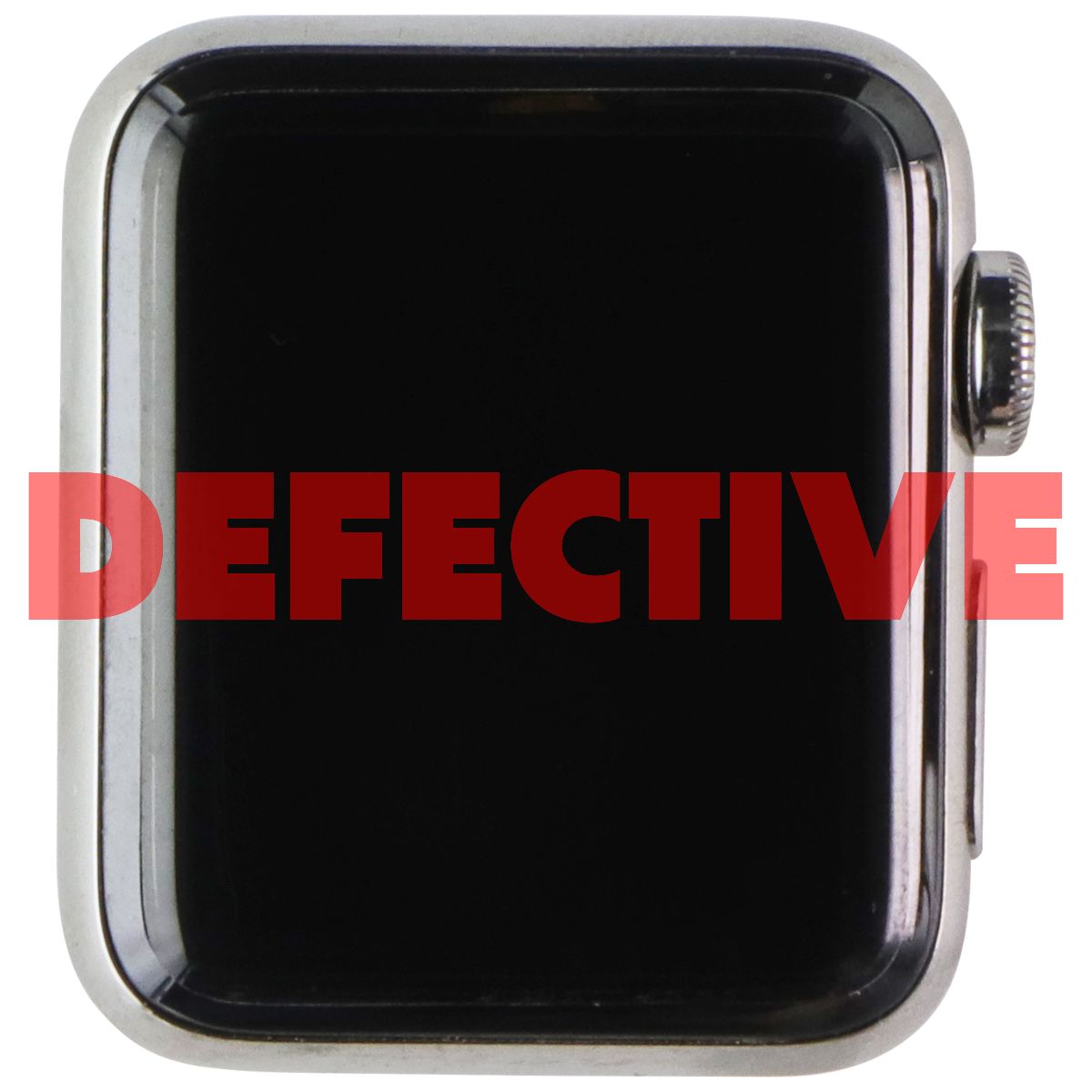 Apple Watch Series 3 (38mm) A1860 (GPS + LTE) - Silver Stainless Steel/Black SB Smart Watches Apple - Simple Cell Bulk Wholesale Pricing - USA Seller