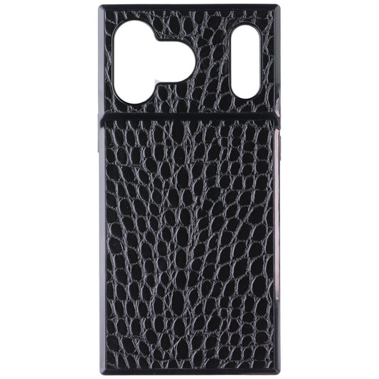 Flaunt Square Series Hard Case for Apple iPhone 17 Pro Max - Black Croc Leather Cell Phone - Cases, Covers & Skins Flaunt - Simple Cell Bulk Wholesale Pricing - USA Seller