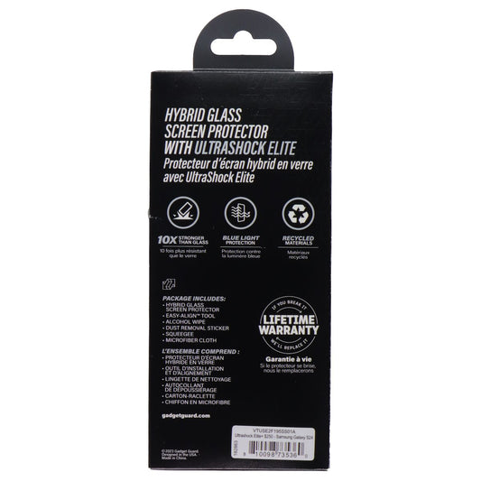 Gadget Guard Ultrashock Elite Blue Light Glass Screen Protector for Galaxy S24 Cell Phone - Screen Protectors Gadget Guard - Simple Cell Bulk Wholesale Pricing - USA Seller