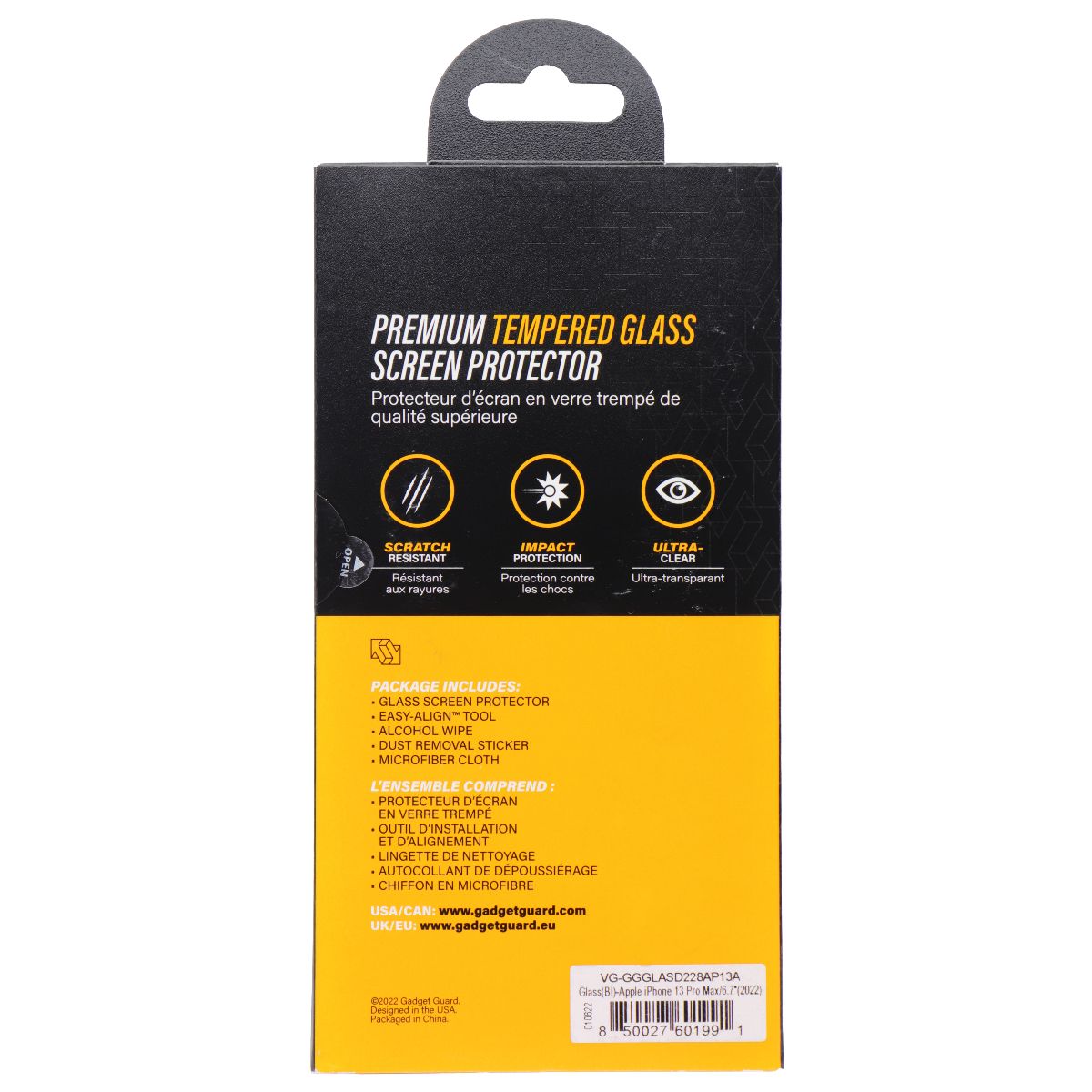 Gadget Guard (Glass) Series Screen Protector for iPhone 14 Plus & 13 Pro Max Cell Phone - Screen Protectors Gadget Guard - Simple Cell Bulk Wholesale Pricing - USA Seller