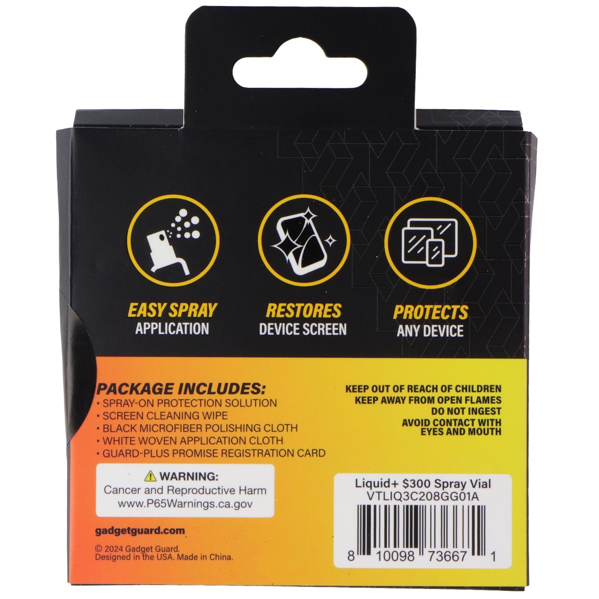 Gadget Guard Liquid Universal Screen Protection Spray Vial Cell Phone - Screen Protectors Gadget Guard - Simple Cell Bulk Wholesale Pricing - USA Seller