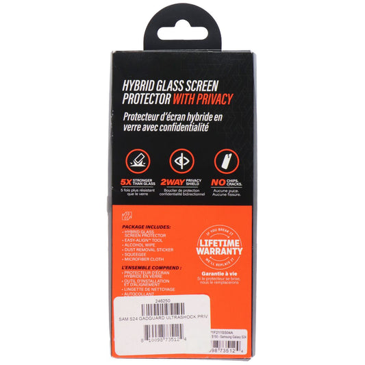 Gadget Guard UltraShock Privacy Screen Protector for Samsung Galaxy S24 - Tinted Cell Phone - Screen Protectors Gadget Guard - Simple Cell Bulk Wholesale Pricing - USA Seller