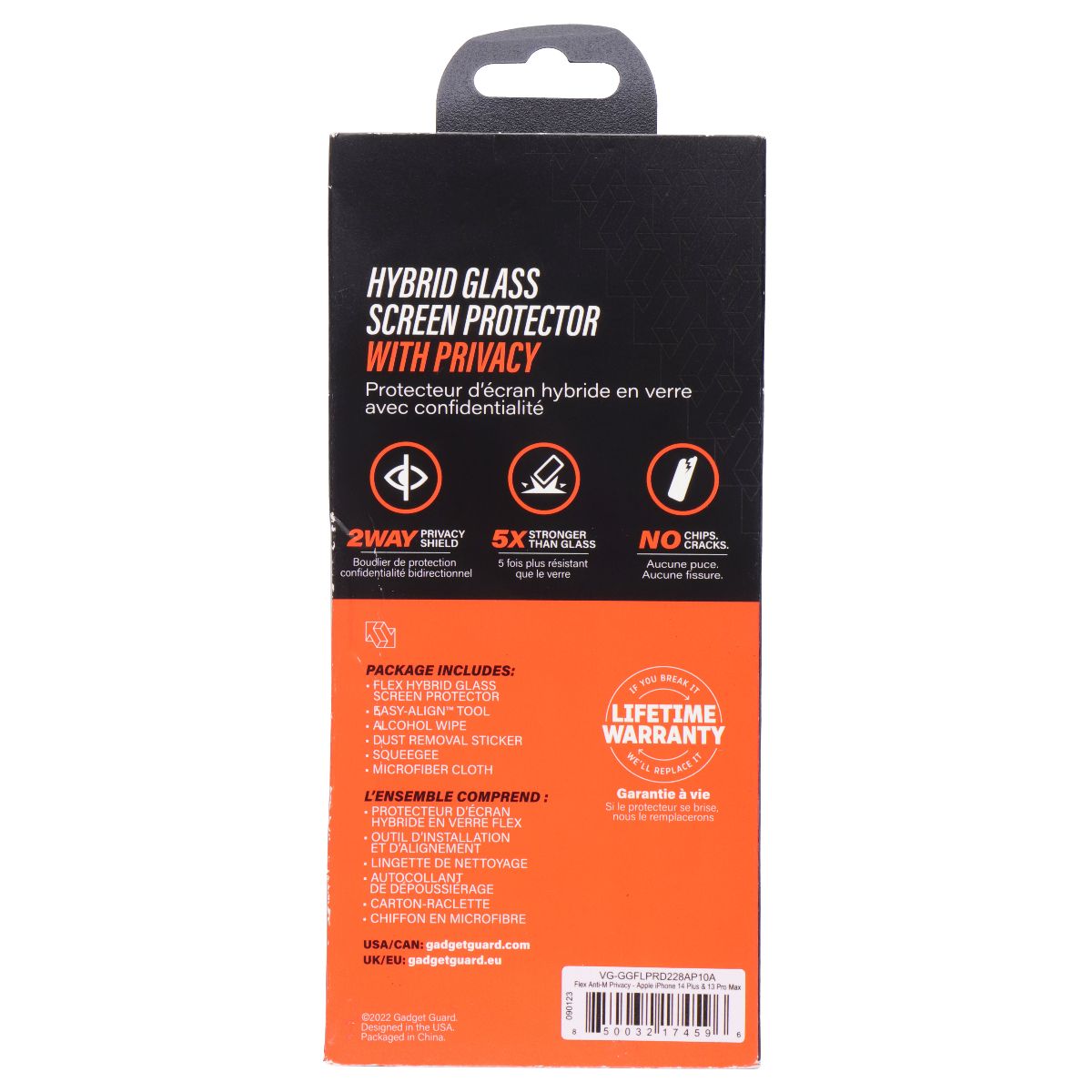 Gadget Guard - Flex with Privacy Screen Protector for iPhone 14 Plus/13 Pro Max Cell Phone - Screen Protectors Gadget Guard - Simple Cell Bulk Wholesale Pricing - USA Seller