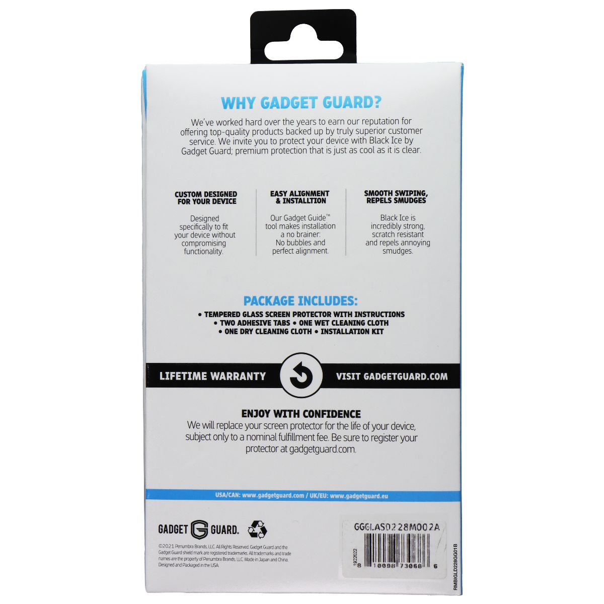 Gadget Guard Black Ice Glass Screen Protector for Motorola Moto Edge Plus (2022) Cell Phone - Screen Protectors Gadget Guard - Simple Cell Bulk Wholesale Pricing - USA Seller