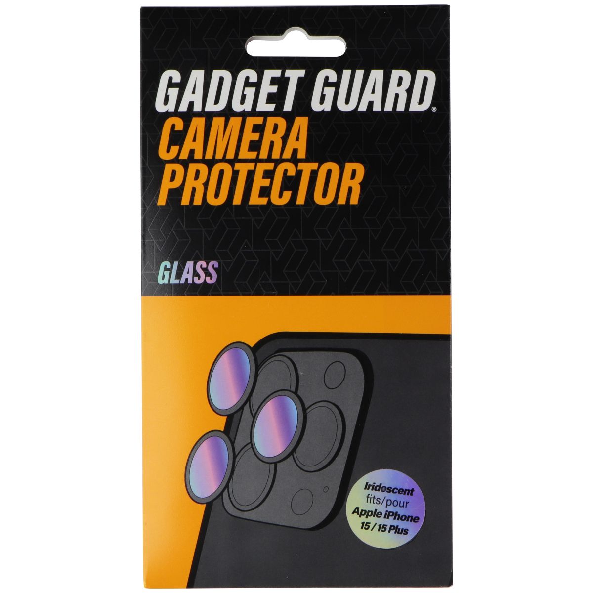 Gadget Guard Glass Camera Protector for iPhone 15/iPhone 15+ (Plus) - Iridescent Cell Phone - Screen Protectors Gadget Guard - Simple Cell Bulk Wholesale Pricing - USA Seller