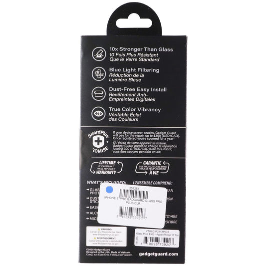 Gadget Guard Glass Pro Screen Protector for iPhone 17 Pro/18 Pro (Blue Light) Cell Phone - Screen Protectors Gadget Guard - Simple Cell Bulk Wholesale Pricing - USA Seller