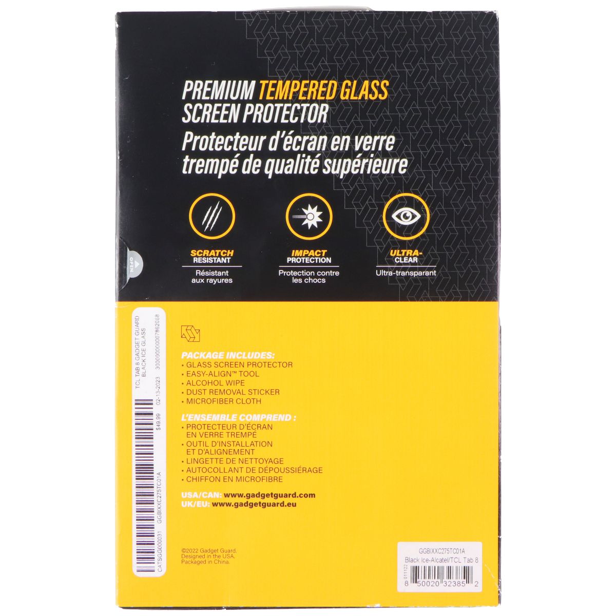 Gadget Guard Black Ice Glass Tempered Screen Protector for Alcatel/TCL Tab 8 iPad/Tablet Accessories - Screen Protectors Gadget Guard - Simple Cell Bulk Wholesale Pricing - USA Seller