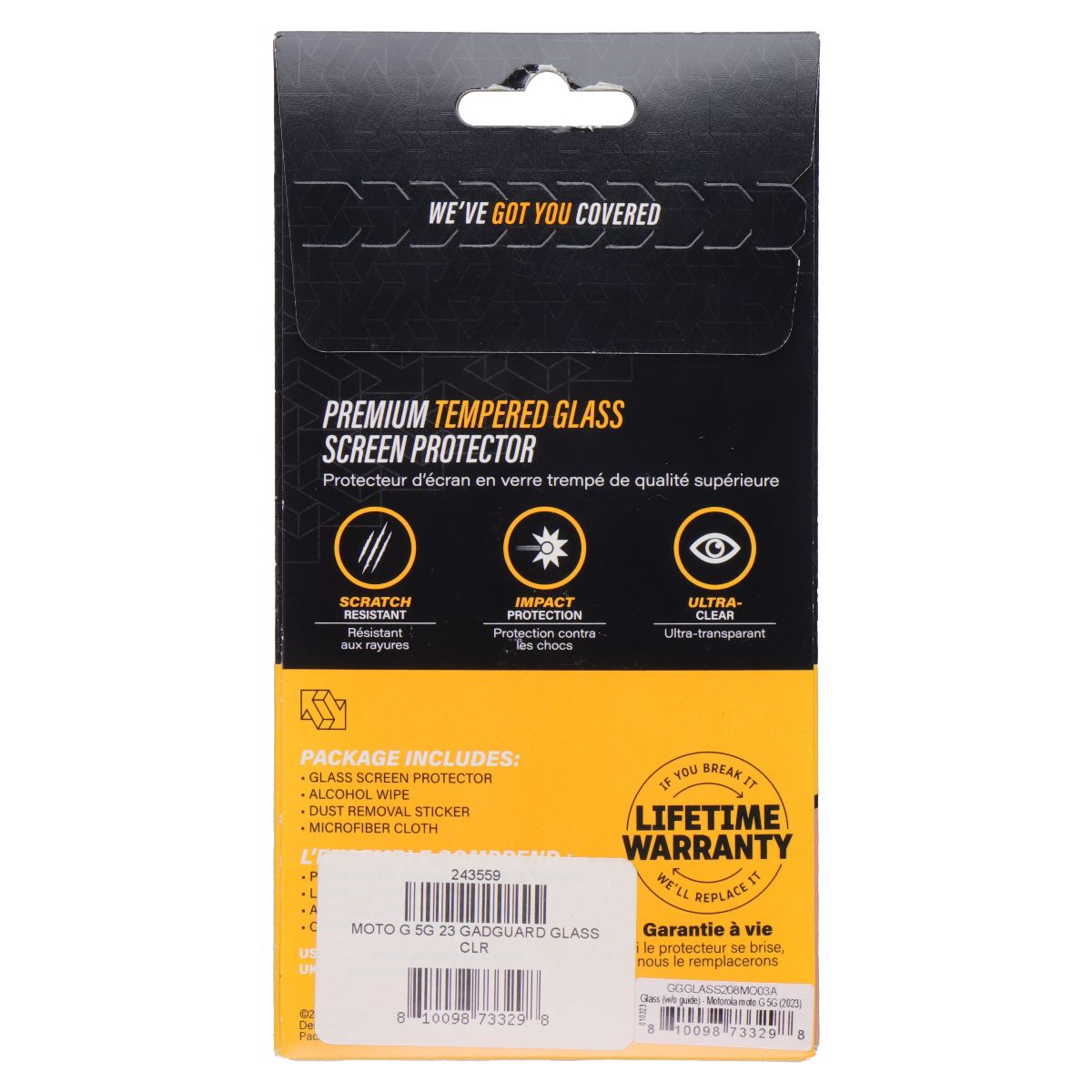 Gadget Guard Glass Screen Protector for Motorola Moto G 5G (2023) Cell Phone - Screen Protectors Gadget Guard - Simple Cell Bulk Wholesale Pricing - USA Seller