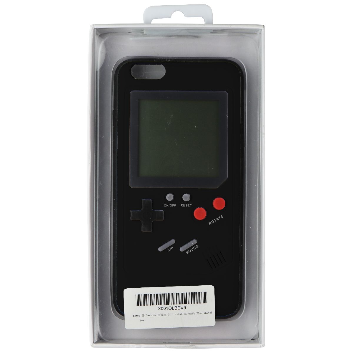 Retro 3D Gameboy Design Case for iPhone 6s+ / 6+ (PLUS) - Black Cell Phone - Cases, Covers & Skins Gamer - Simple Cell Bulk Wholesale Pricing - USA Seller