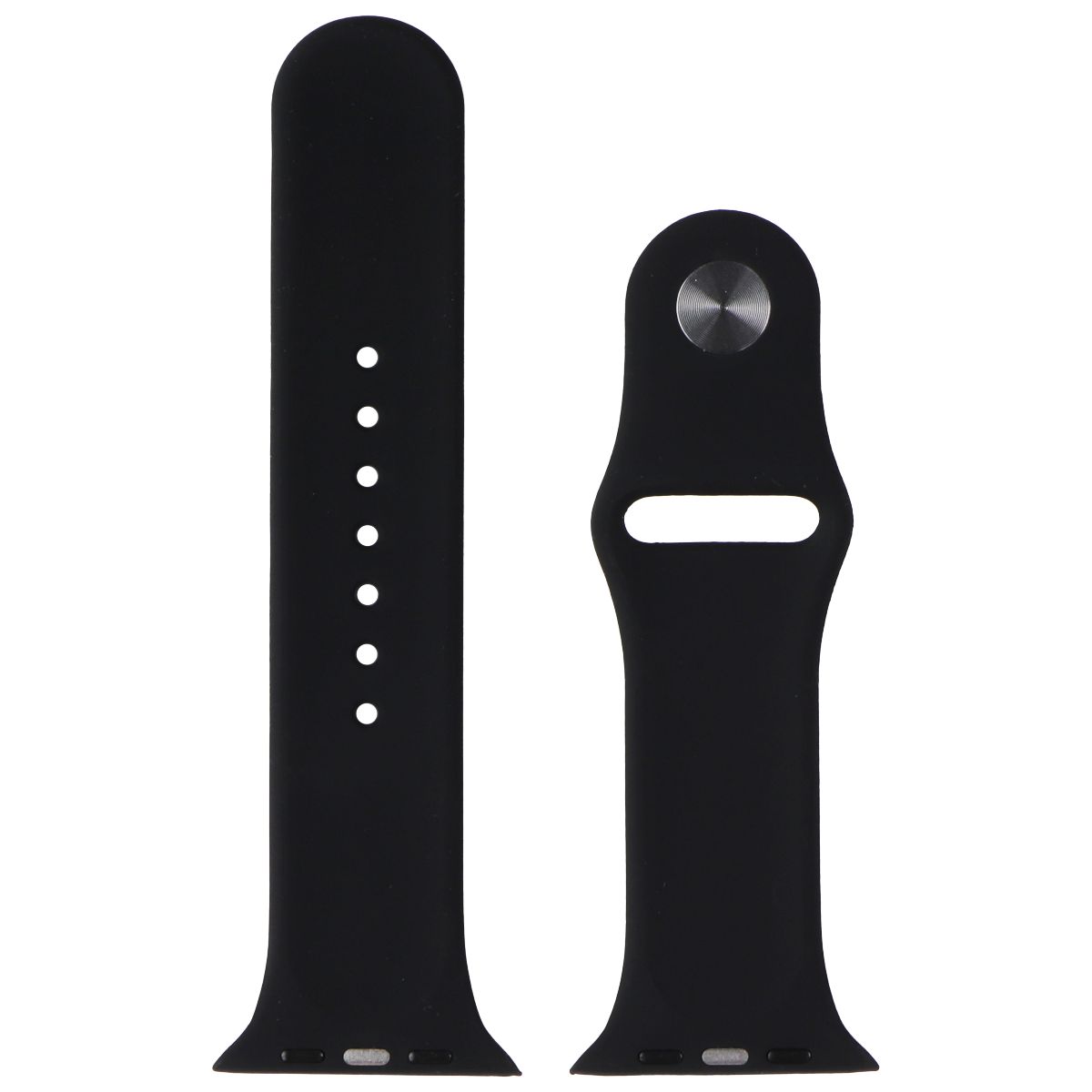 Generic Silicone Watch Band for Apple Watch 42/44/45/49mm - Black / Small Smart Watch Accessories - Watch Bands Generic - Simple Cell Bulk Wholesale Pricing - USA Seller