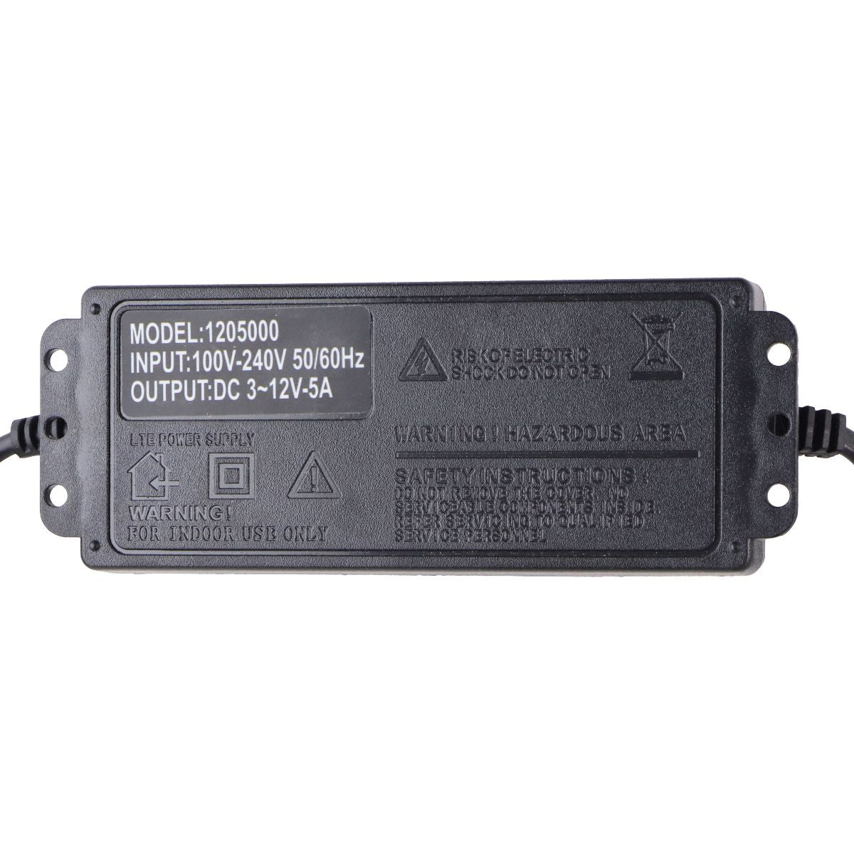 Universal AC/DC Adjustable Switching Power Adapter - 3V to 12V 5A Black Multipurpose Batteries & Power - Travel Adapters & Converters Generic - Simple Cell Bulk Wholesale Pricing - USA Seller
